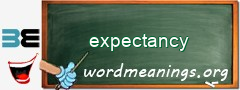 WordMeaning blackboard for expectancy